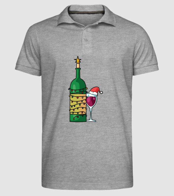 Vin de Crăciun model gri pe tricou