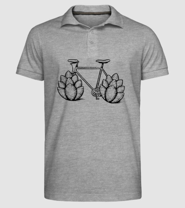 Bicicletă Hamei model gri pe tricou