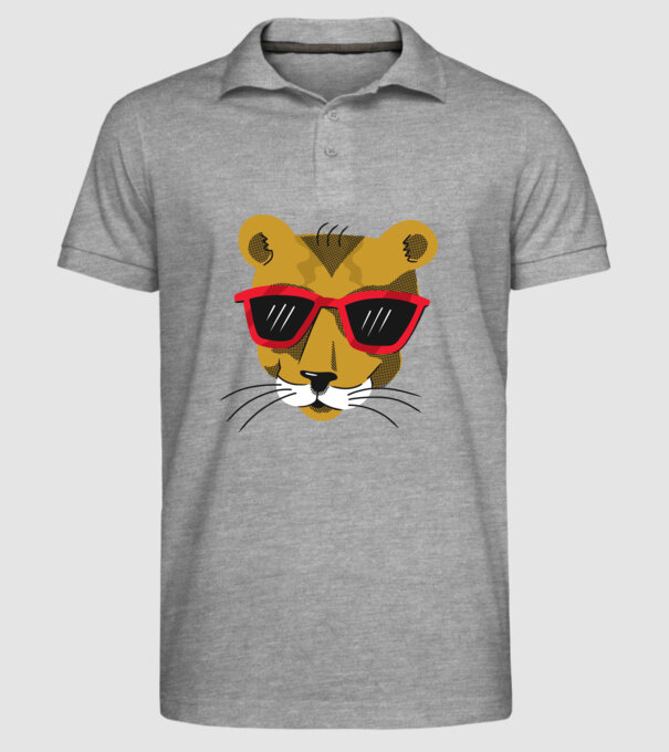 Leu cool model gri pe tricou