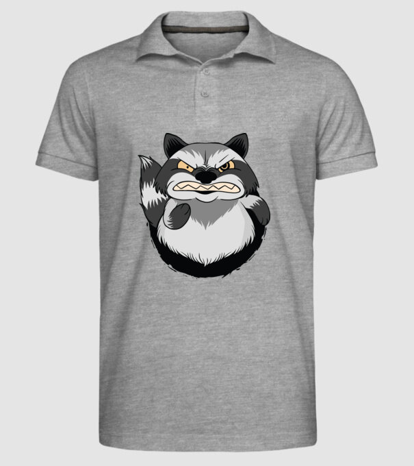 Raton furios model gri pe tricou