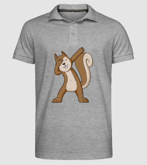 Veverița DAB model gri pe tricou