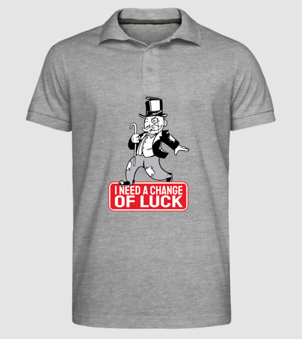 Monopoly - Am nevoie de puțin noroc model gri pe tricou