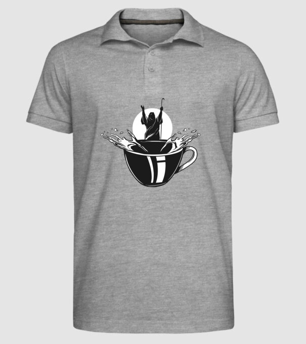 Moise cafea model gri pe tricou