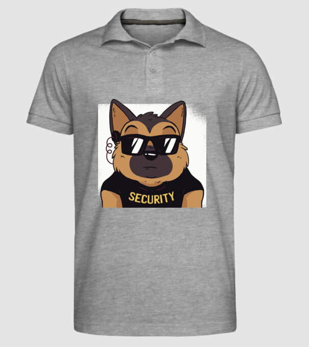 Ciobănesc german Security tricou amuzant cu Câine model gri pe tricou