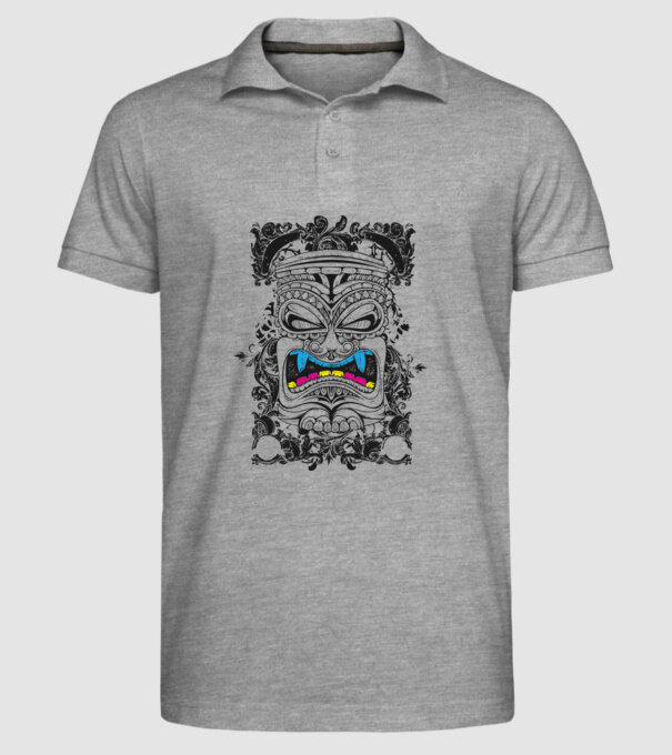 Stâlp totem antic model gri pe tricou