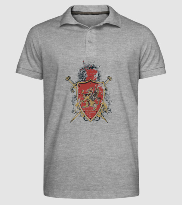 Scut model gri pe tricou