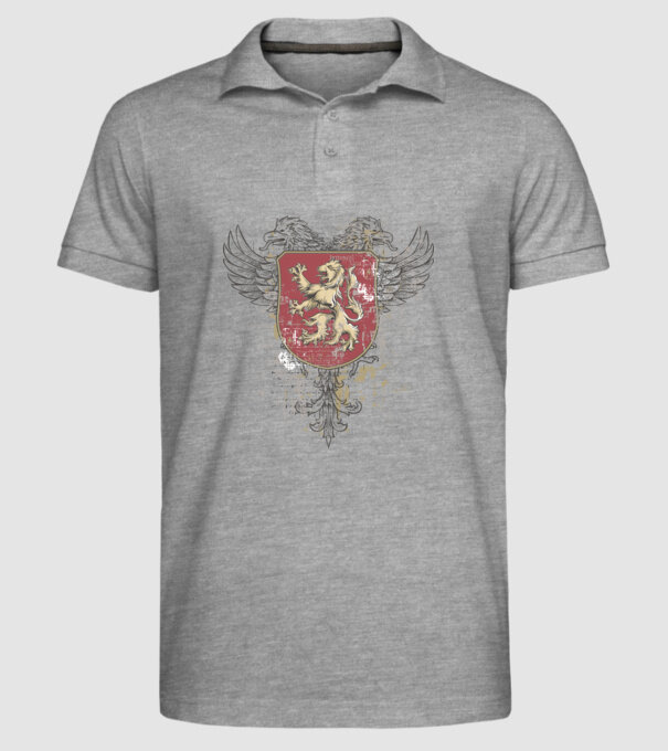 Scut - Leu model gri pe tricou