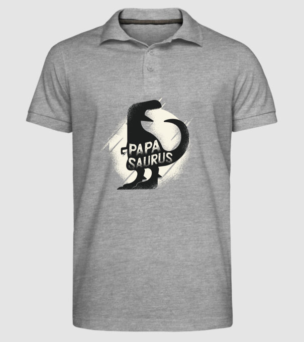 papasaurus model gri pe tricou