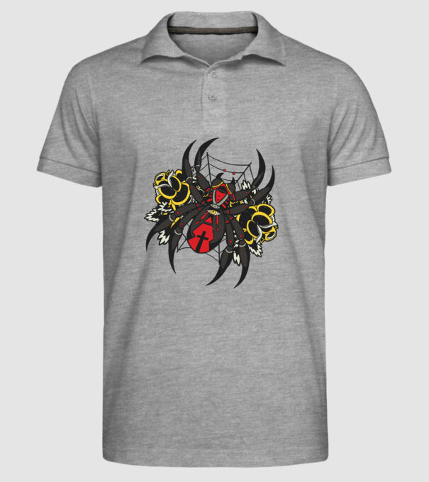 Păianjen model gri pe tricou