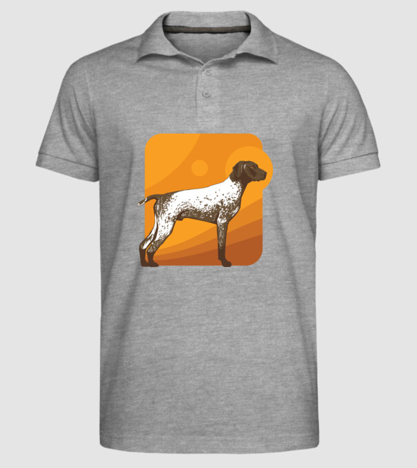 Pointer cu părul scurt model gri pe tricou