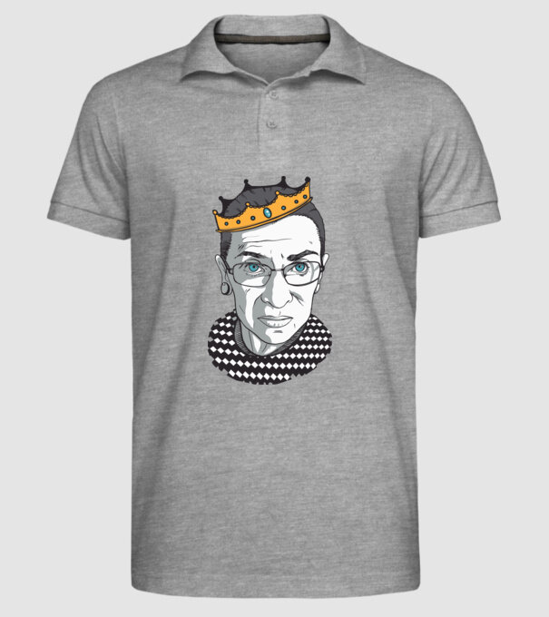 Ruth Bader Ginsburg model gri pe tricou