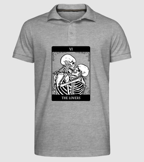 Schelete îndrăgostite model gri pe tricou
