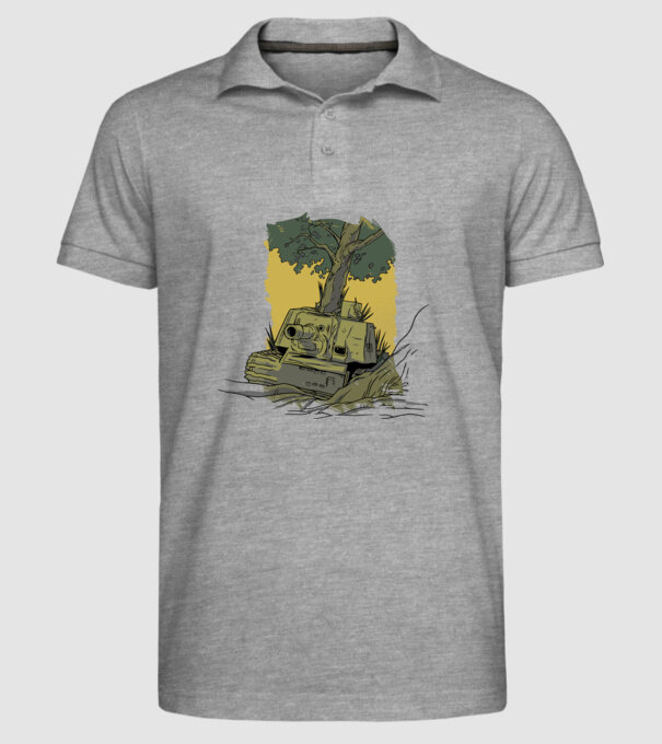 Tanc Copac model gri pe tricou