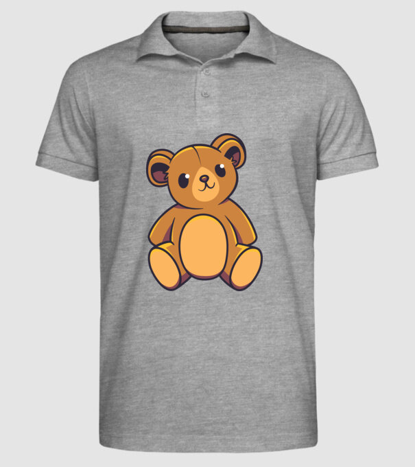 Ursuleț Teddy model gri pe tricou