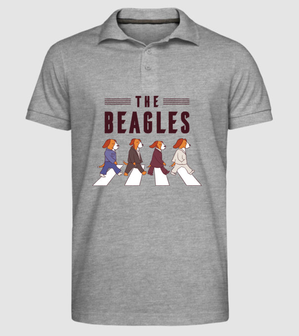 The Beagles model gri pe tricou