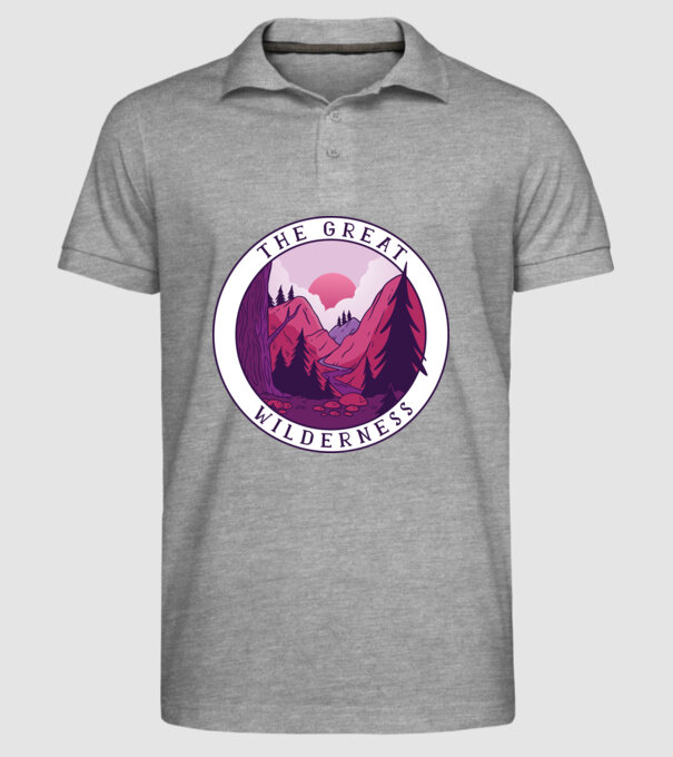 The Great Wilderness model gri pe tricou