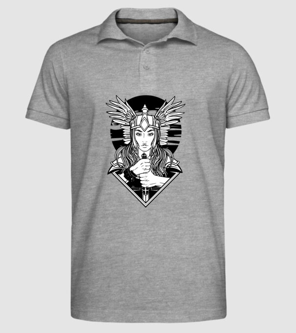 Zeița Valkyrie model gri pe tricou