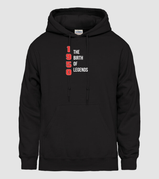 1950 the birth of legends model negru pe tricou