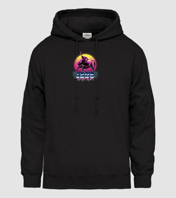 1985 Year of the Ox model negru pe tricou
