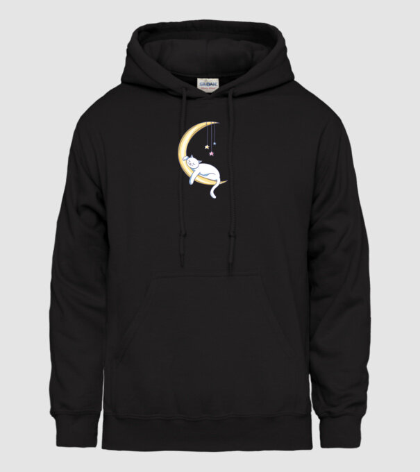 Pisicuța dormind model negru pe tricou