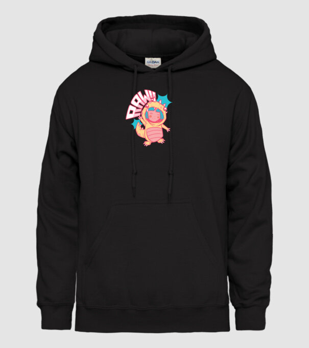Anime dinozaur model negru pe tricou