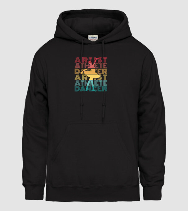 Dansatoare de balet model negru pe tricou