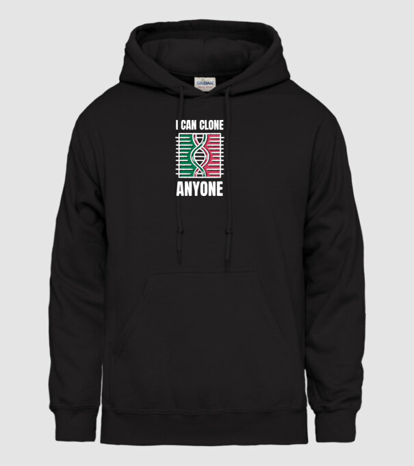 Clonez pe oricine Biolog model negru pe tricou