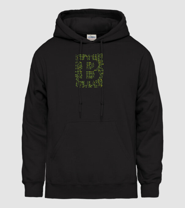 Bitcoin Matrice model negru pe tricou
