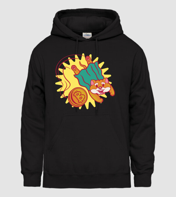 Bitcoin Vs Doge model negru pe tricou