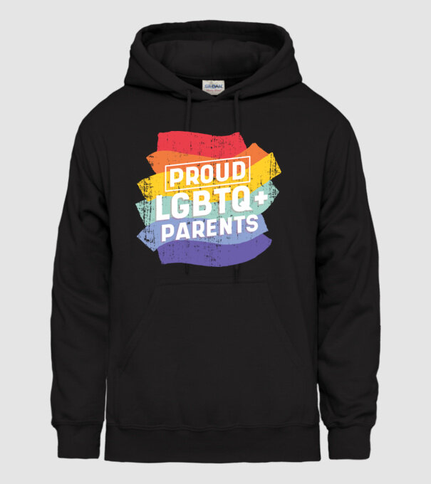 Părinți mândri LGBTQ model negru pe tricou