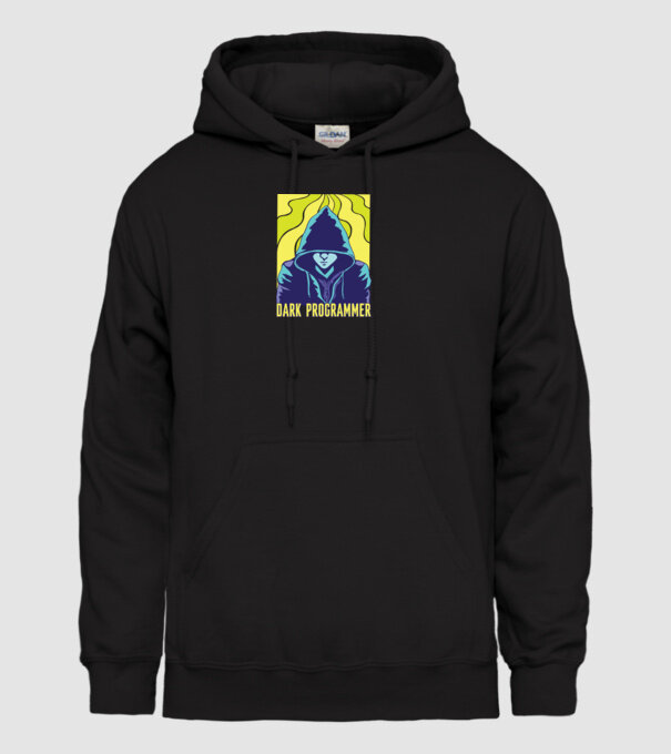 Dark Programmer model negru pe tricou