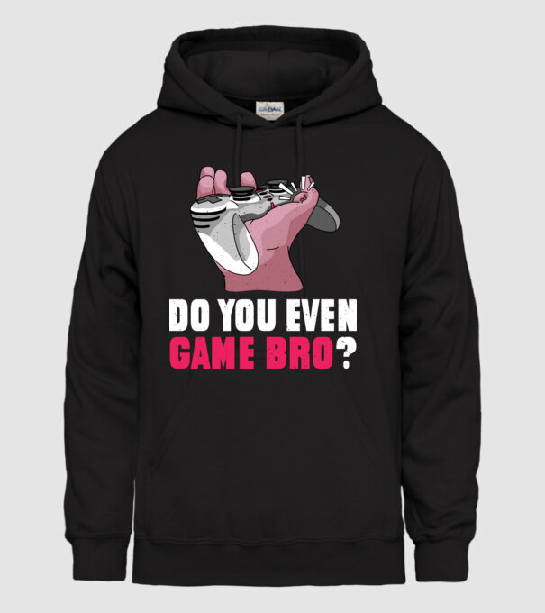 Do You Even Game Bro? model negru pe tricou