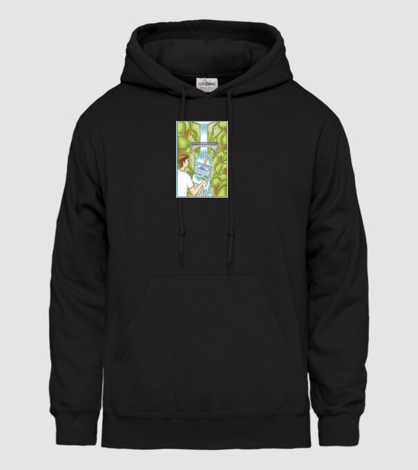 Pictură model negru pe tricou