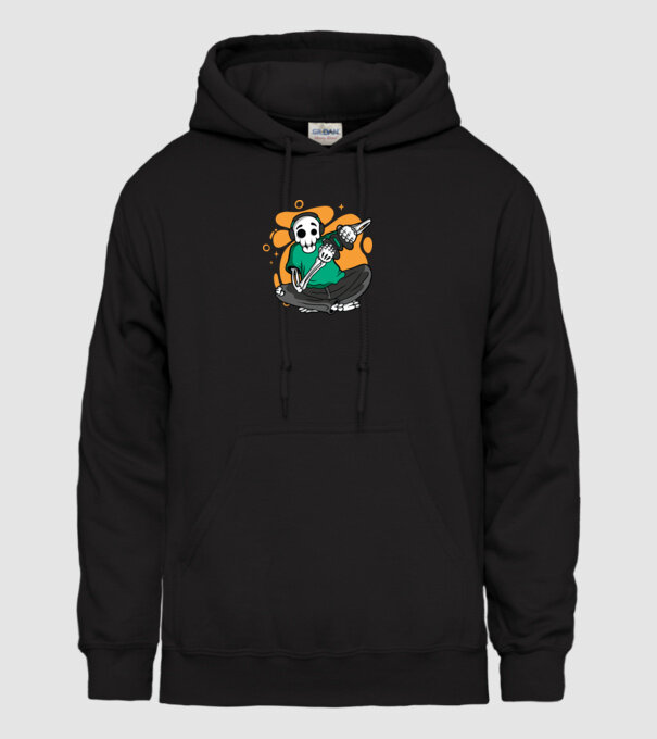 Schelet Gamer model negru pe tricou