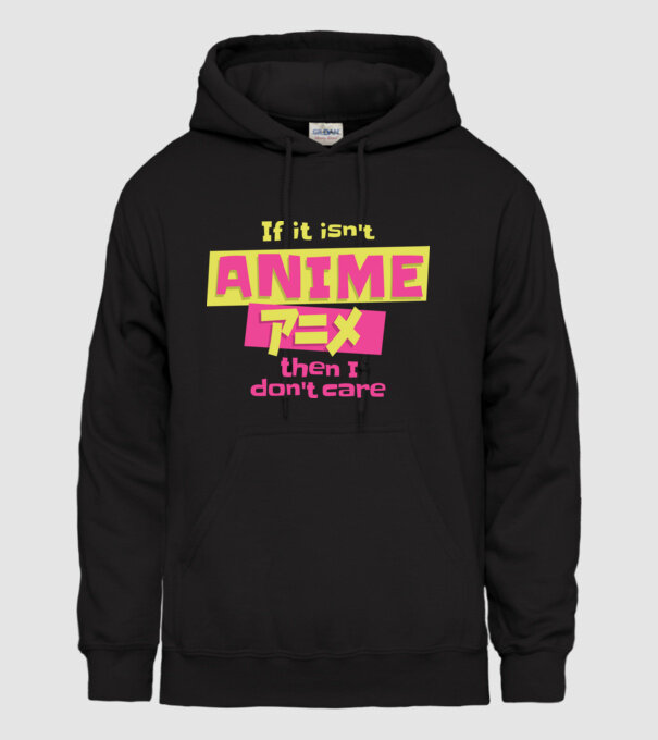 Dacă nu va fi Anime, atunci nici nu-mi pasă model negru pe tricou