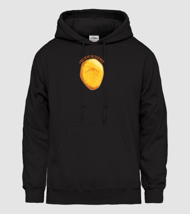 Cred în știință model negru pe tricou
