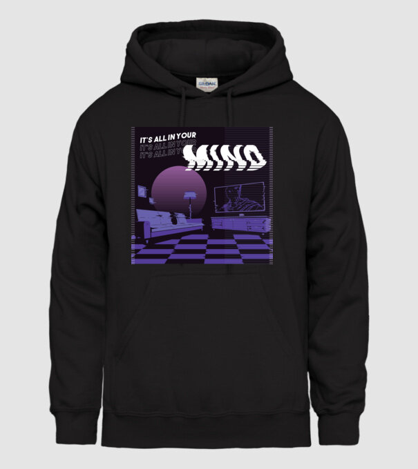 'It''s all in your mind' model negru pe tricou