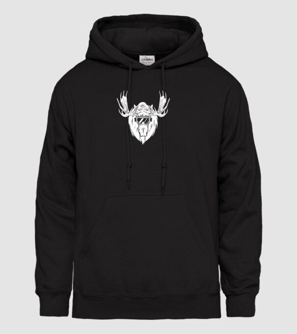 Cap de Elan model negru pe tricou