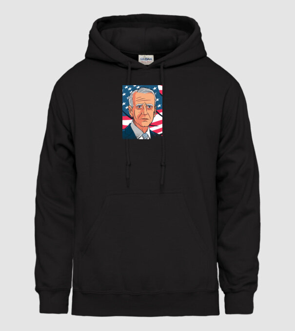 Joe Biden USA model negru pe tricou