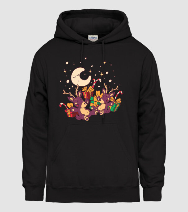 Cadouri de Crăciun model negru pe tricou