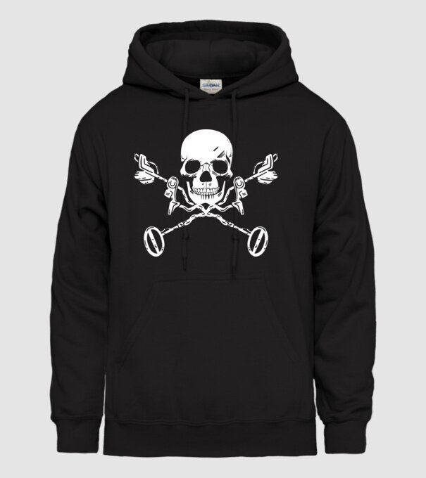 Craniu model negru pe tricou