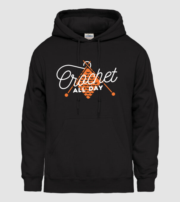 Tricotat pe tot parcursul zilei model negru pe tricou