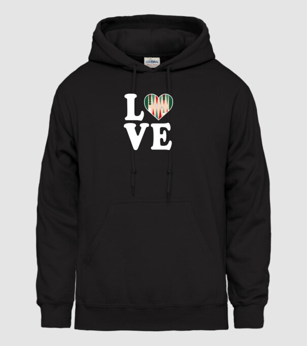 Love Backgammon model negru pe tricou