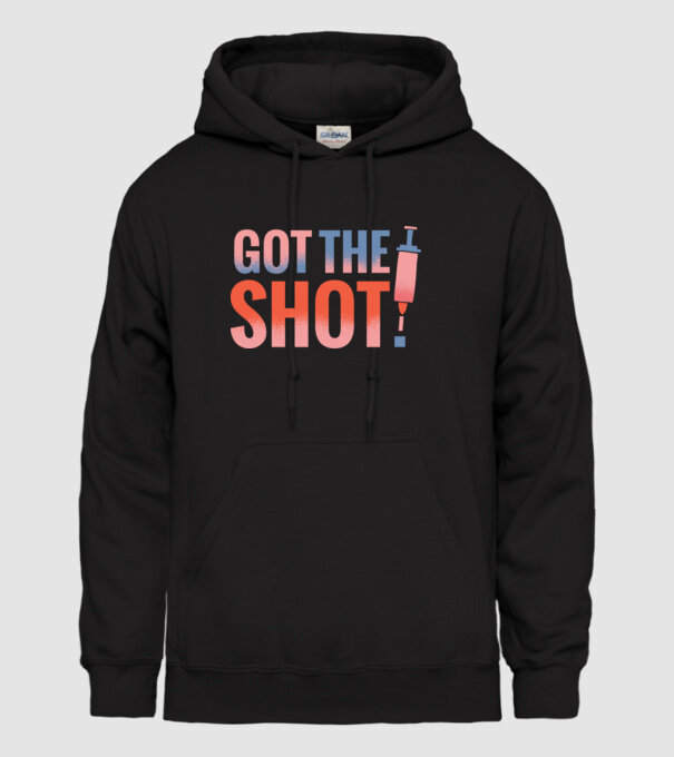 Am fost vaccinat model negru pe tricou