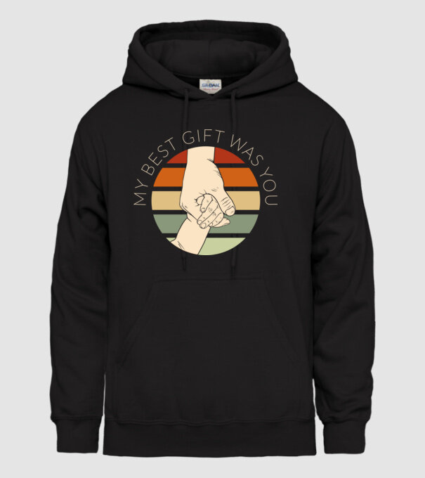 My Best Gift Was You model negru pe tricou