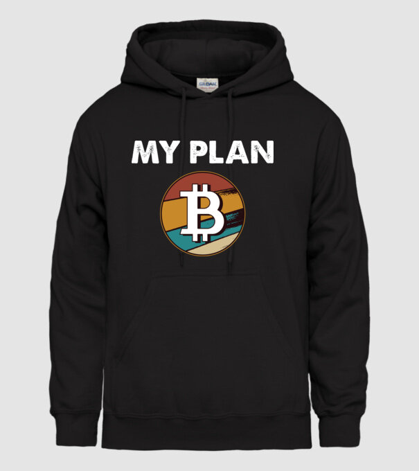 My plan B - Bitcoin model negru pe tricou
