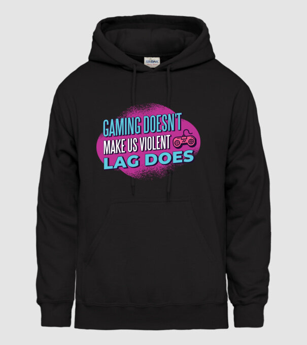 Nu jocul te face agresiv, ci LAG-ul model negru pe tricou