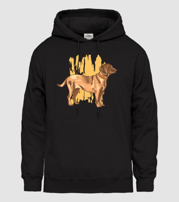 Câine de vânătoare german model negru pe tricou