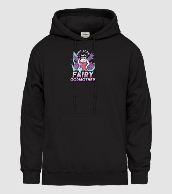 Not Your Fairy Godmother model negru pe tricou