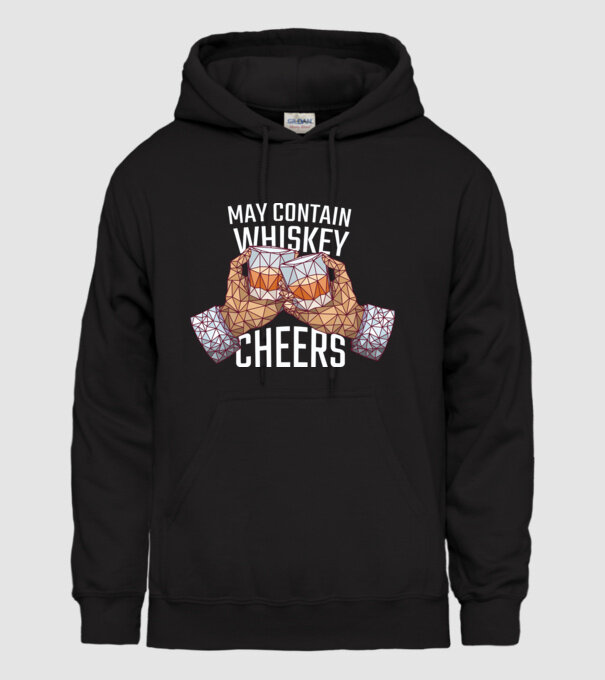 Poate conține urme de whisky model negru pe tricou